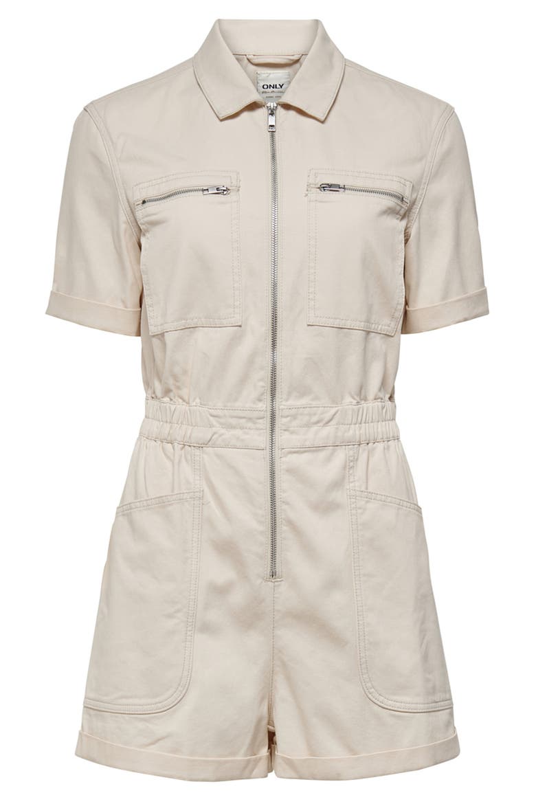 Evory Kamil Life Romper, Main, color, CREME DE PECHE