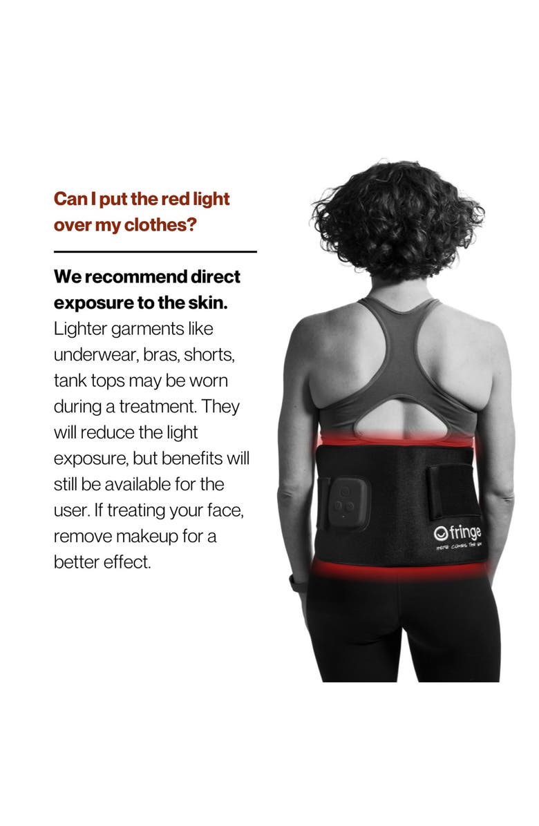 fringe Red Light Therapy Wrap, Alternate, color, Black