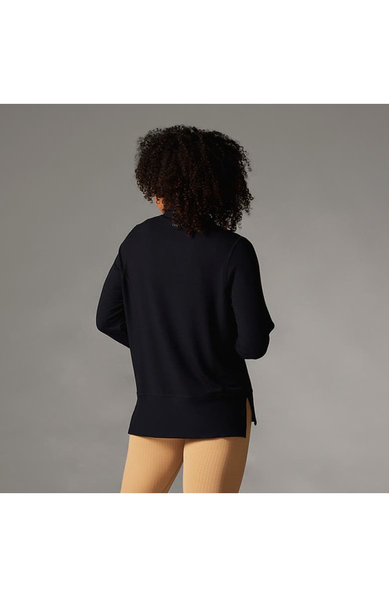 Tavi Cozy Funnel Neck Sweatshirt, Alternate, color, Ebony