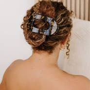 TELETIES Large Flat Round Hair Clip