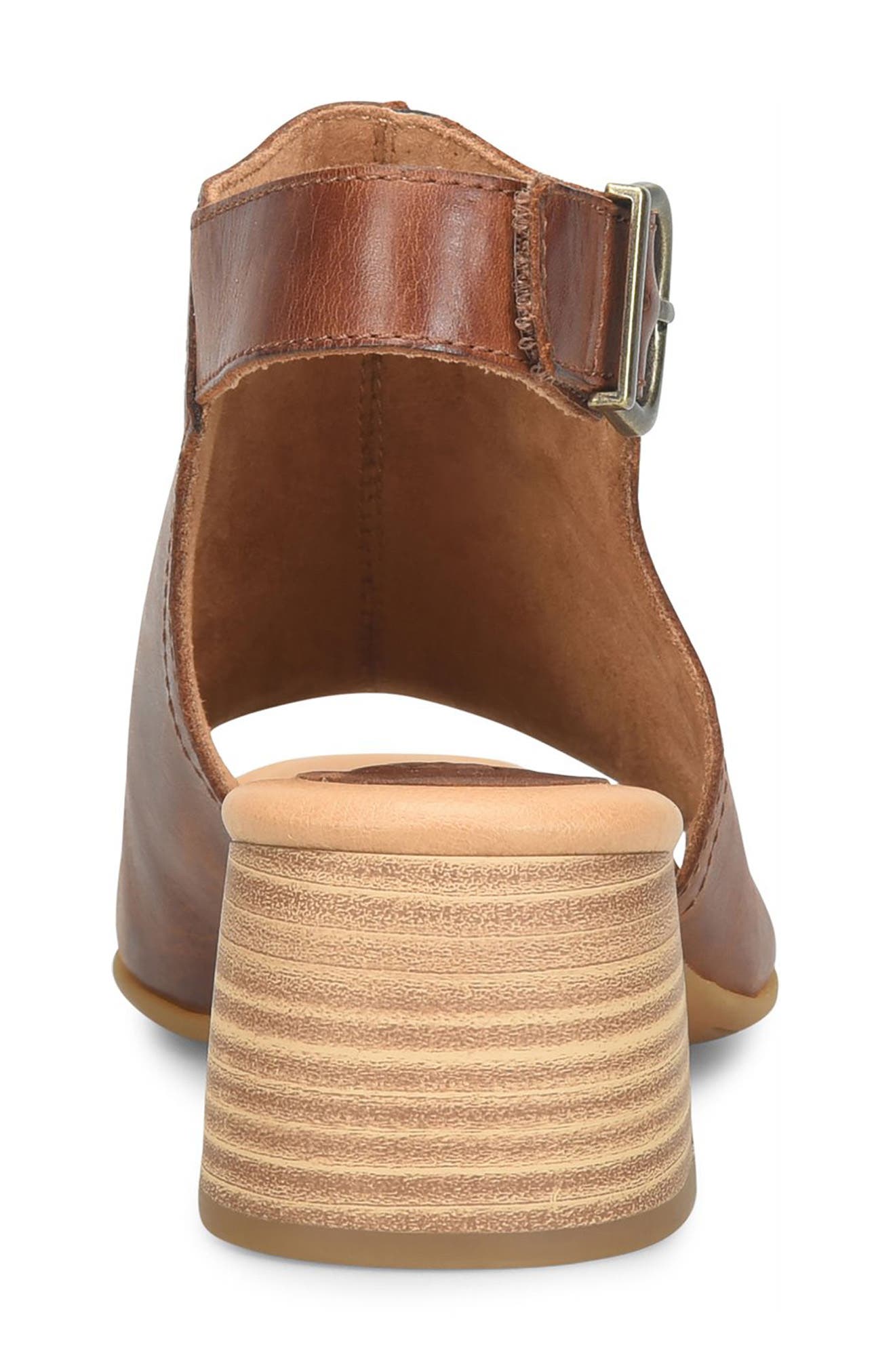 Sage Sandal, Alternate, color, BROWN LEATHER