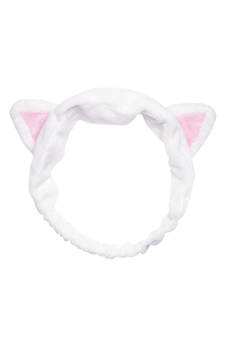 I DEW CARE White Cat Skin Care Headband, Main, color, White
