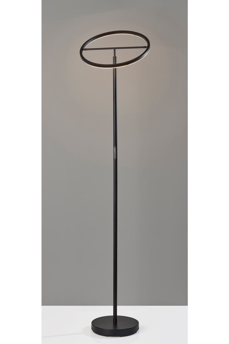 Falcon Smart LED Floor Lamp, Alternate, color, BLACK