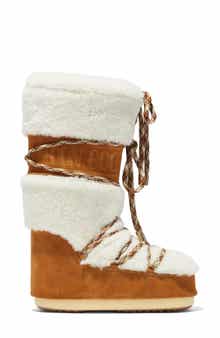 Moon Boot® Icon Genuine Shearling Knee High Boot