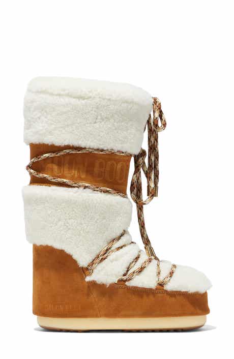 Moon Boot® Icon Genuine Shearling Knee High Boot