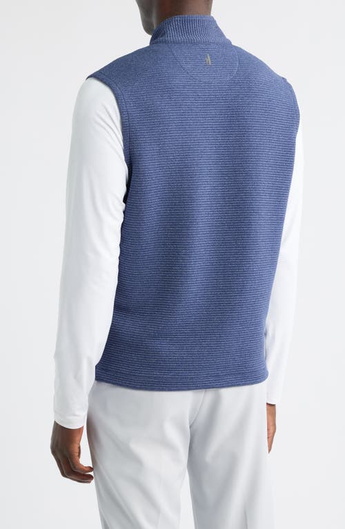 Johnnie-o Reggie Performance Zip-up Vest In Blue