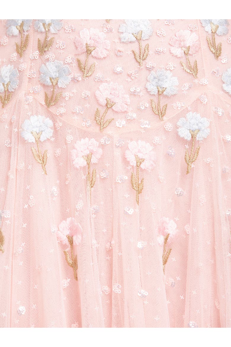 Dandelion Ditsy Halter-neck Mini Dress, Alternate, color, Seashell