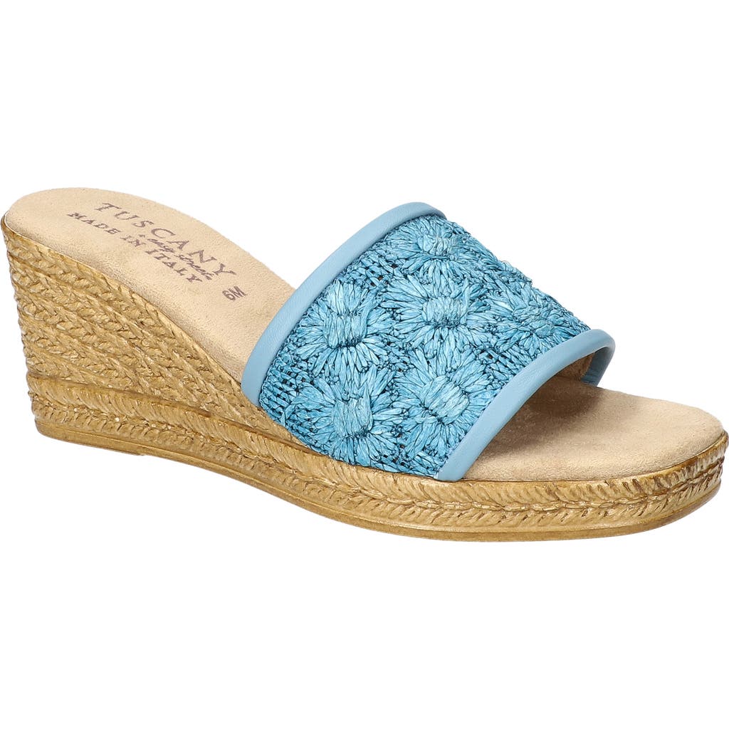 EASY STREET EASY STREET RICCI ESPADRILLE PLATFORM WEDGE SLIDE SANDAL