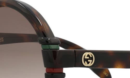 Gucci 58mm Fashion Round Sunglasses In Black