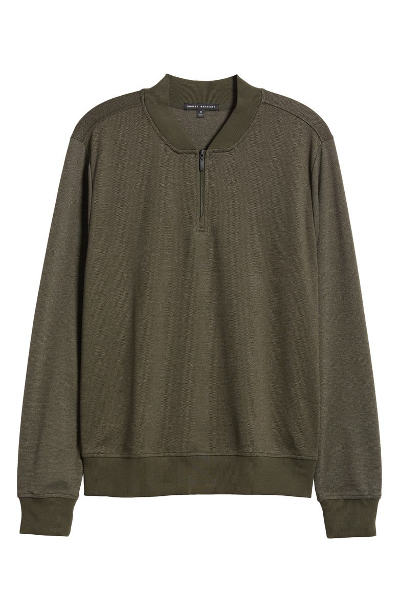 Robert Barakett Gawler Quarter Zip Pullover, Alternate, color, Olive