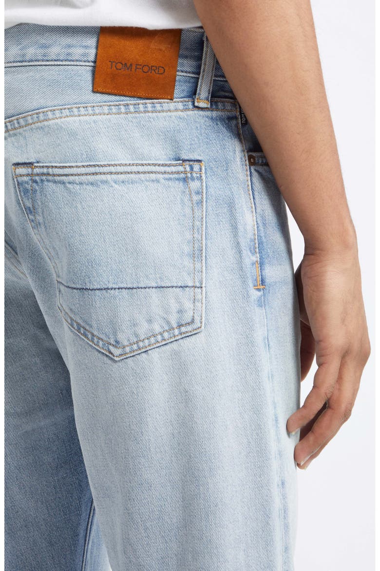 Selvedge 50 Straight Fit Jeans, Alternate, color, PALE BLUE DENIM