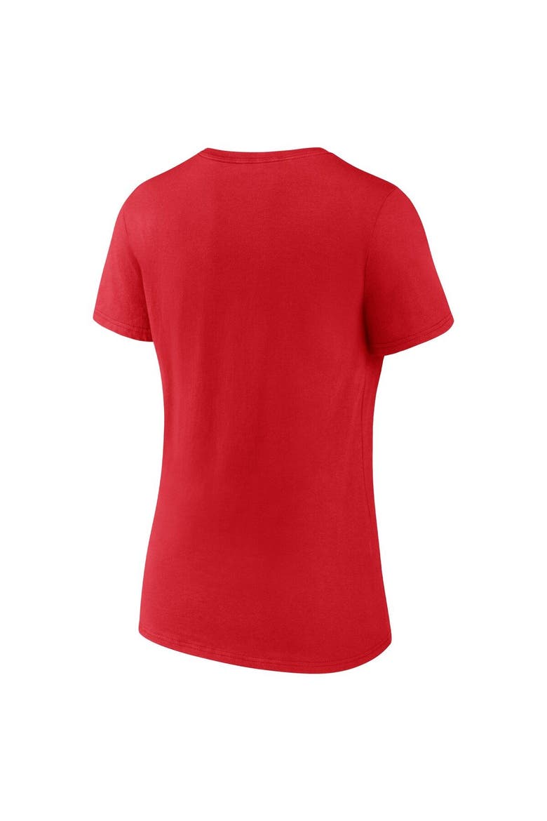 Women's Fanatics Branded Red St. Louis Cardinals 2022 Postseason Locker Room V-Neck T-Shirt, Alternate, color, Red