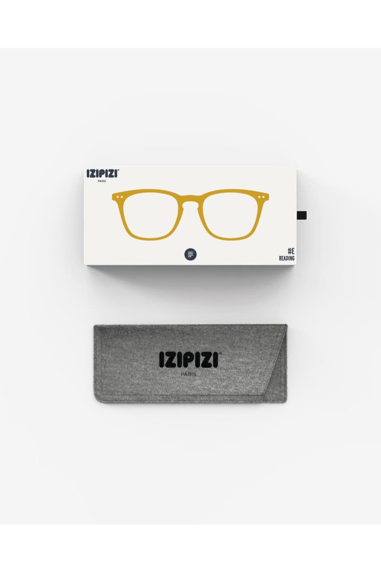 #E 49mm Trapeze Reading Glasses, Alternate, color, Golden Green
