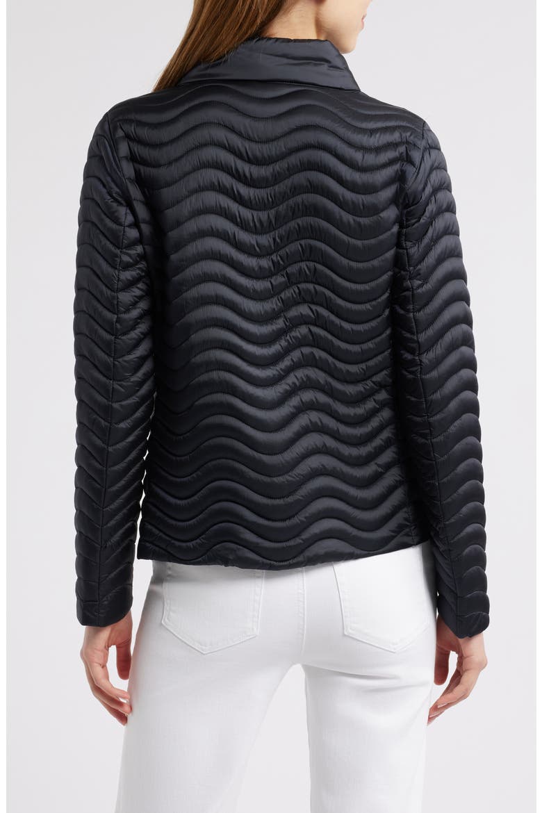 Pearl Water Repellent Quilted Jacket, Alternate, color, BLACK