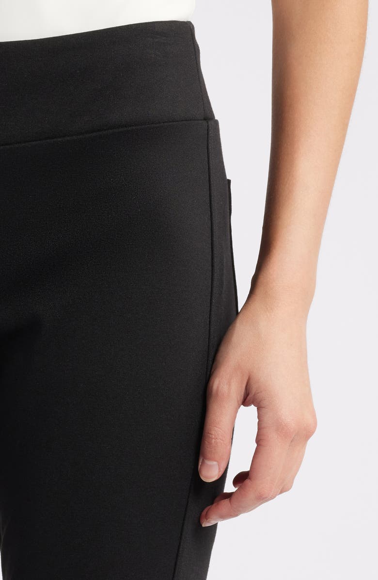 NIC+ZOE Ponte Straight Leg Pants, Alternate, color, Black Onyx