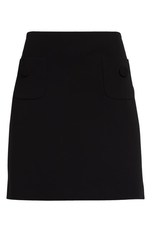 Max Mara Studio Black Triacetate Blend Pagine Mini Skirt In Black