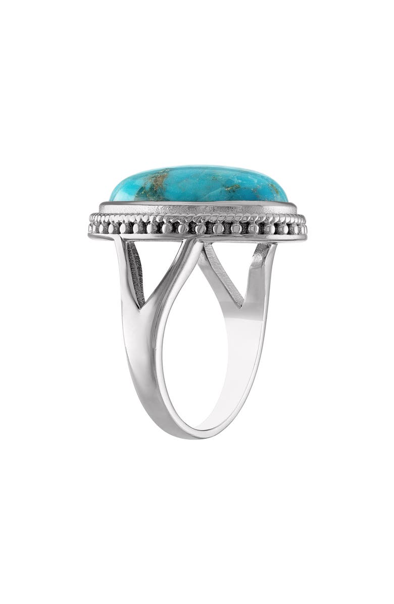 FZN Sterling Silver Turquoise Ring, Alternate, color, Turquoise/ Silver