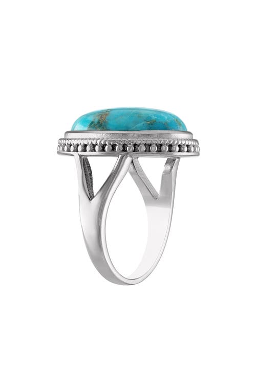 Fzn Sterling Silver Turquoise Ring