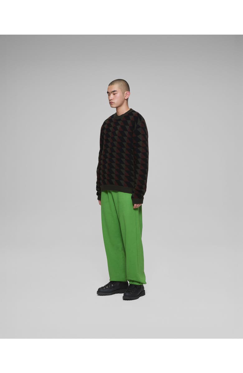 vowels Tessellated Sweater, Alternate, color, Green