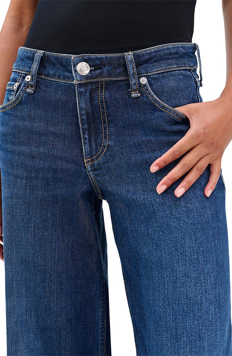 rag & bone Aiden Low Rise Wide Leg Jeans, Alternate, color, Rhinebeck