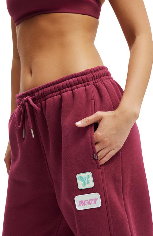 Cotton On Body Active Plush Essential Barrel Sweatpant In Red