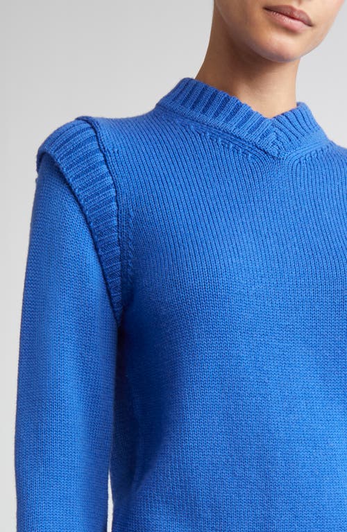 Emilia Wickstead Kit Merino Wool Sweater In Blue