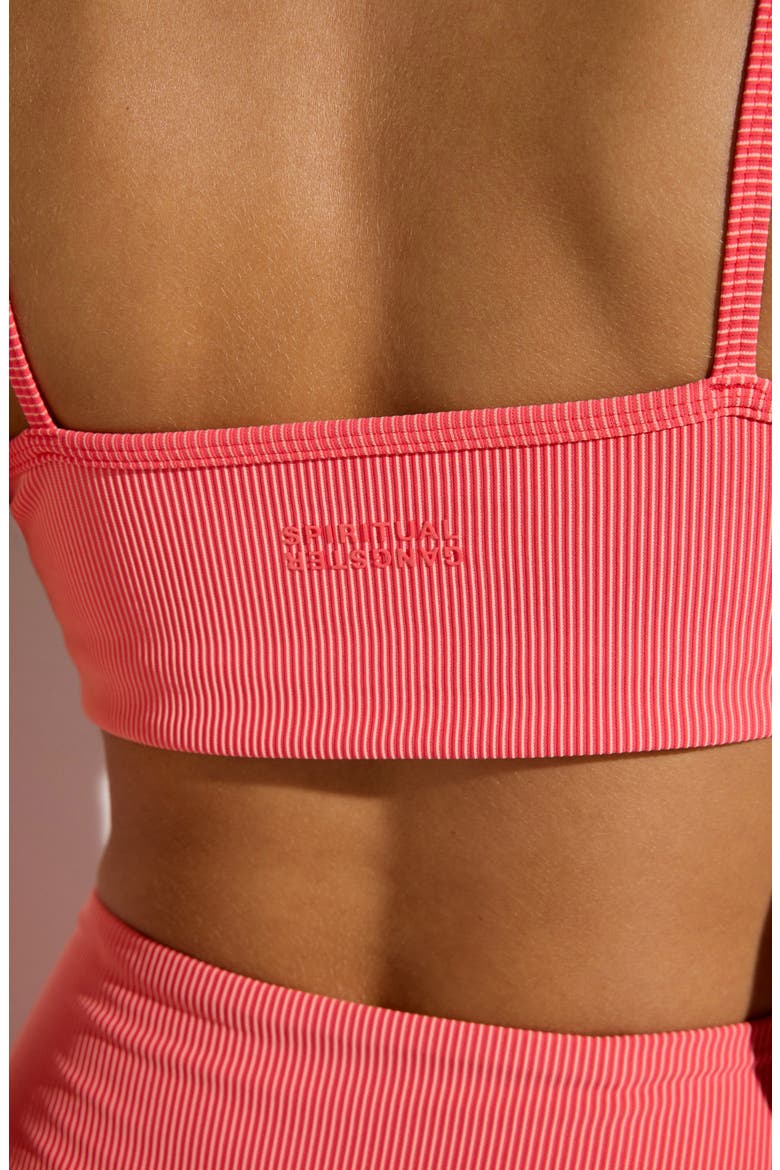 Etos Rib Crop Sports Bra, Alternate, color, SUNSET RED