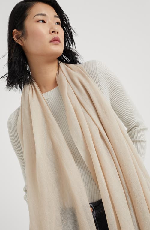 Brunello Cucinelli Cashmere And Silk Scarf In Neutral