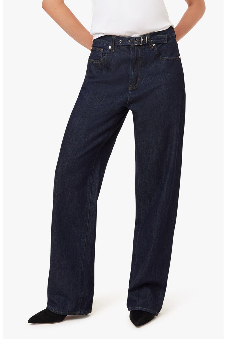 Wythe Belted Straight Leg Jeans, Main, color, RINSE