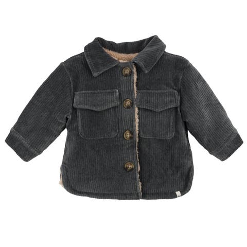 Corduroy With Snowdrift Shacket-Little Kid