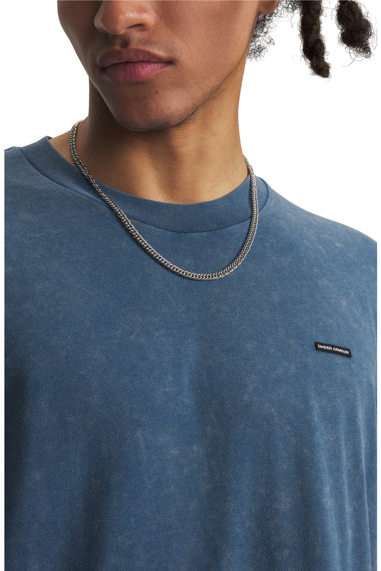 UA Logo Patch Oversize T-Shirt, Alternate, color, WHAM BLUE