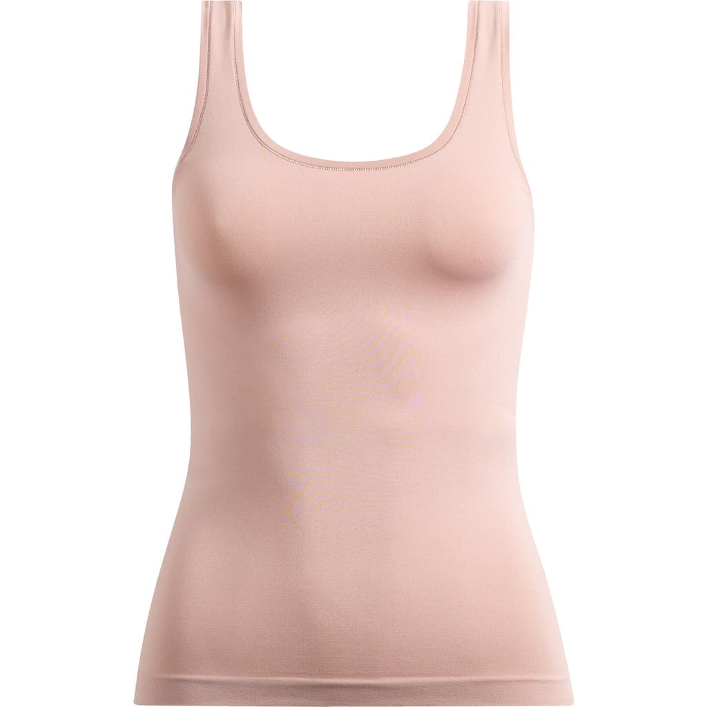 Nordstrom Seamless Smoothing Tank In Pink Fawn