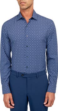 W.R.K Sketch Floral Performance Dress Shirt