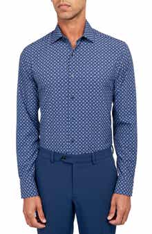 W.R.K Sketch Floral Performance Dress Shirt