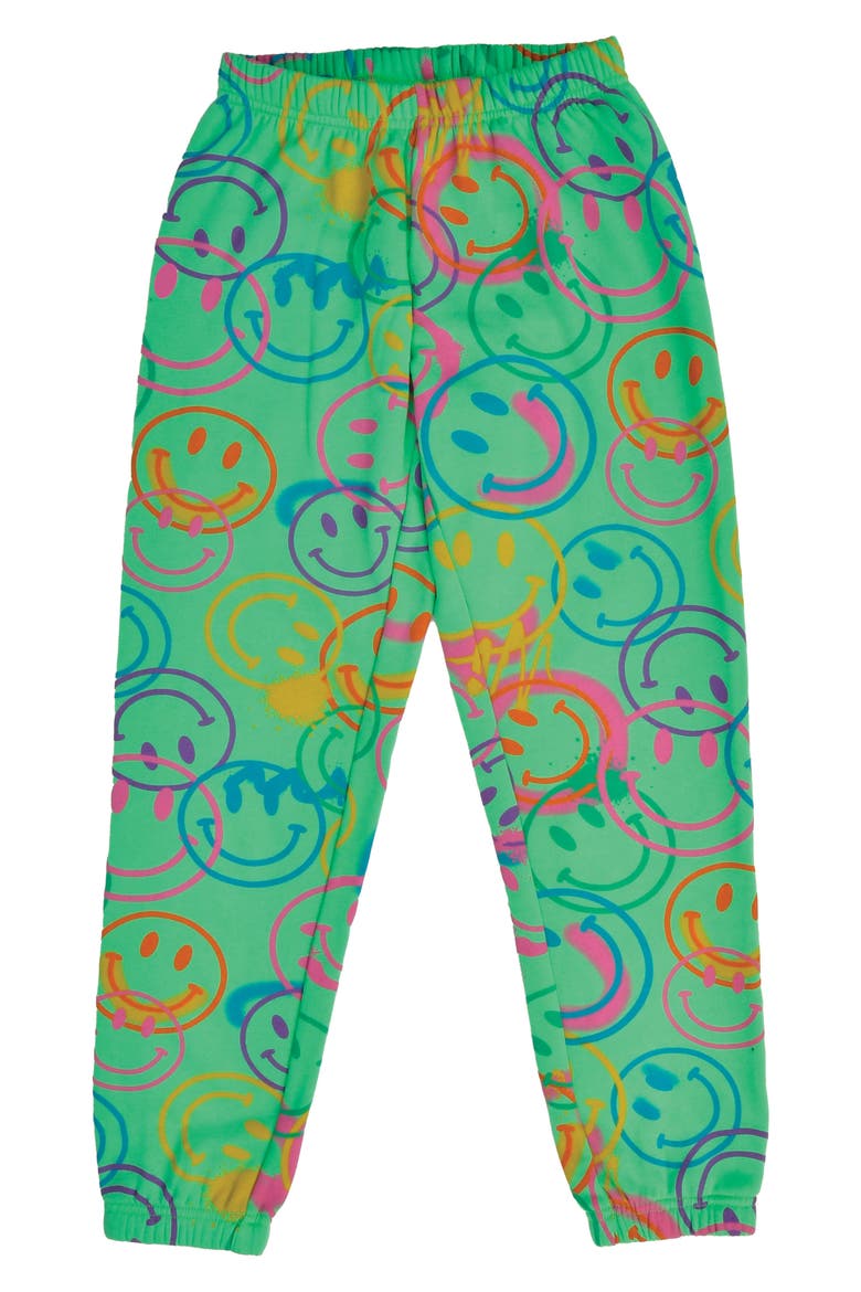 Kids' Smile Sweatpants, Main, color, GREEN MULTI