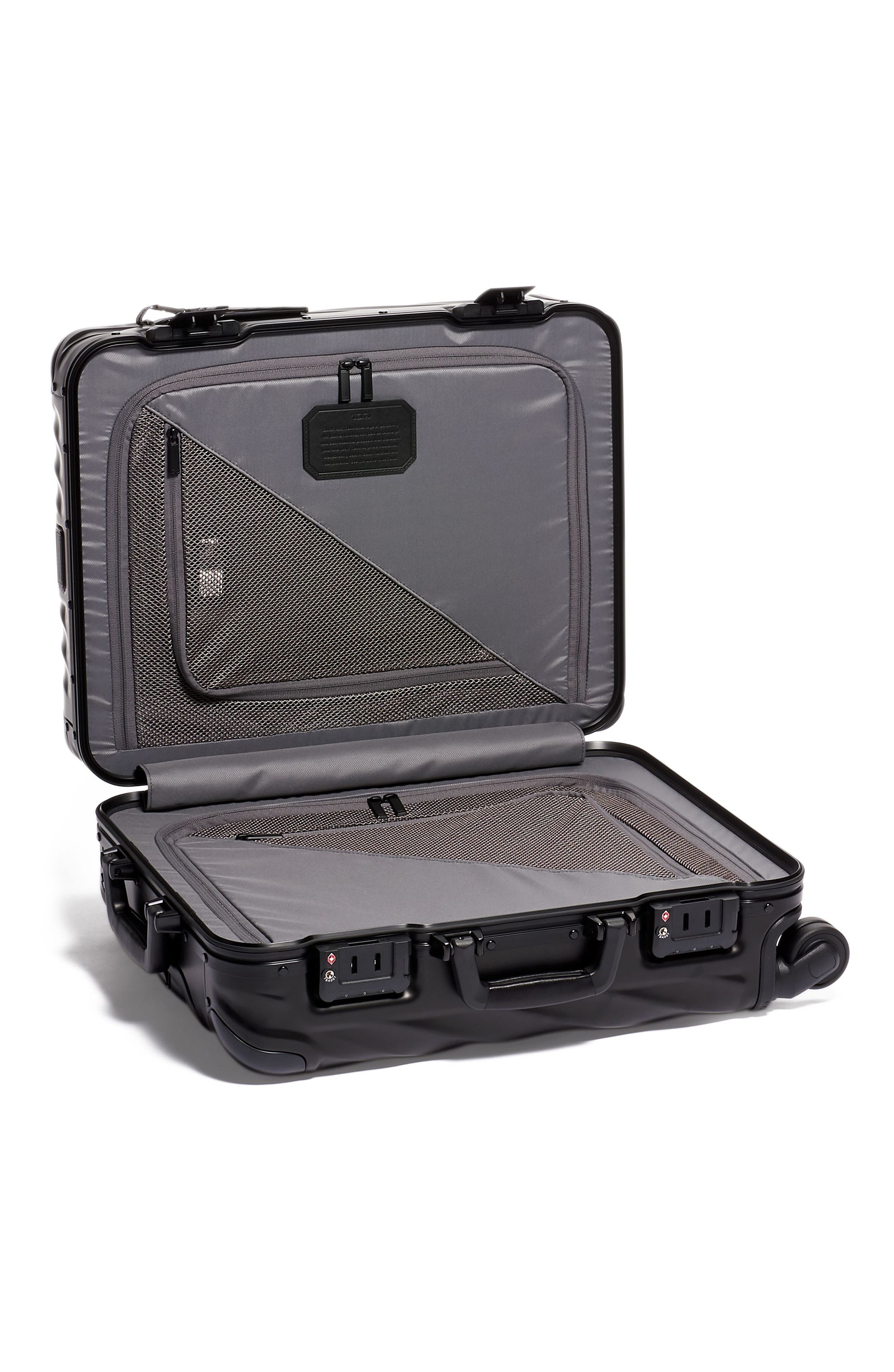 TUMI 19 Degree Aluminum 22-Inch Wheeled Carry-On Bag, Alternate, color, Matte Black