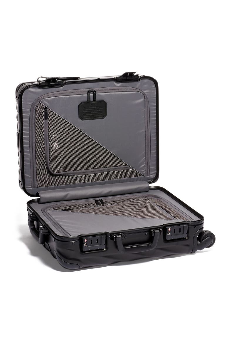 19 Degree Aluminum Large Carry-On, Alternate, color, MATTE BLACK