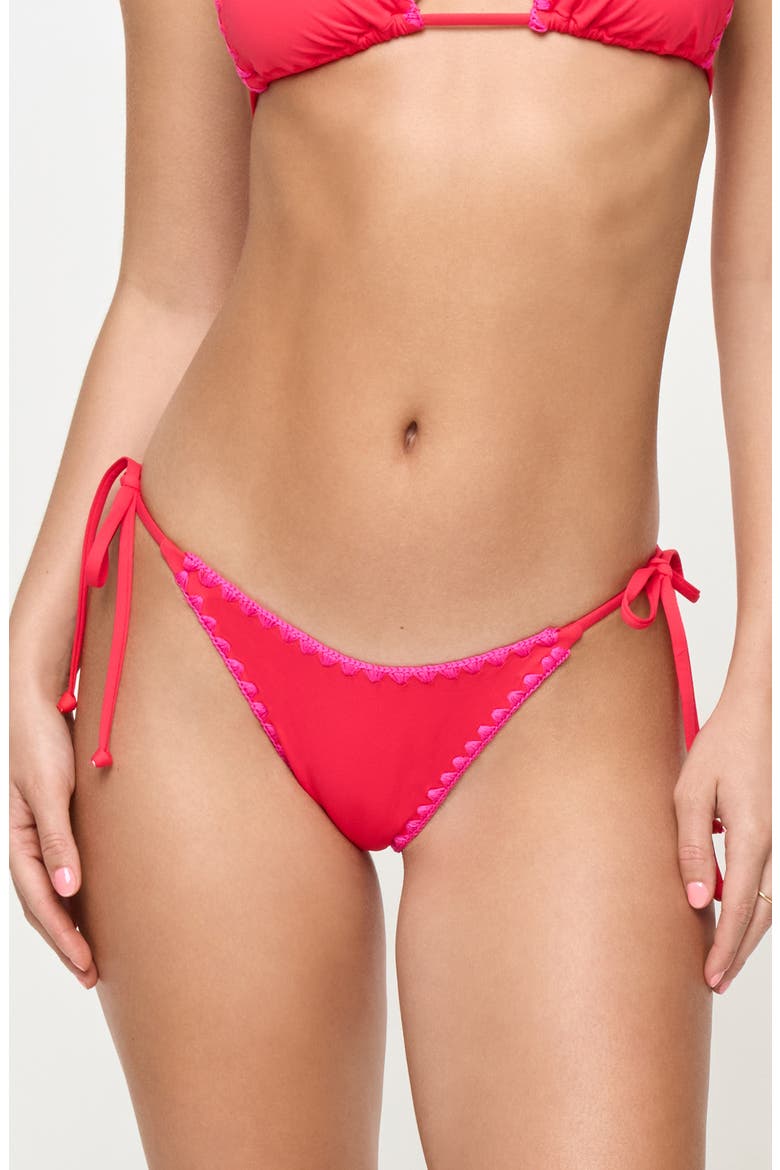 Zhara Classic Swim Bottoms, Main, color, POUT/BRIGHT FUCHSIA
