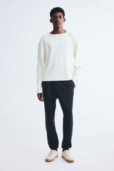 Regular-Fit Interlock Sweatpants