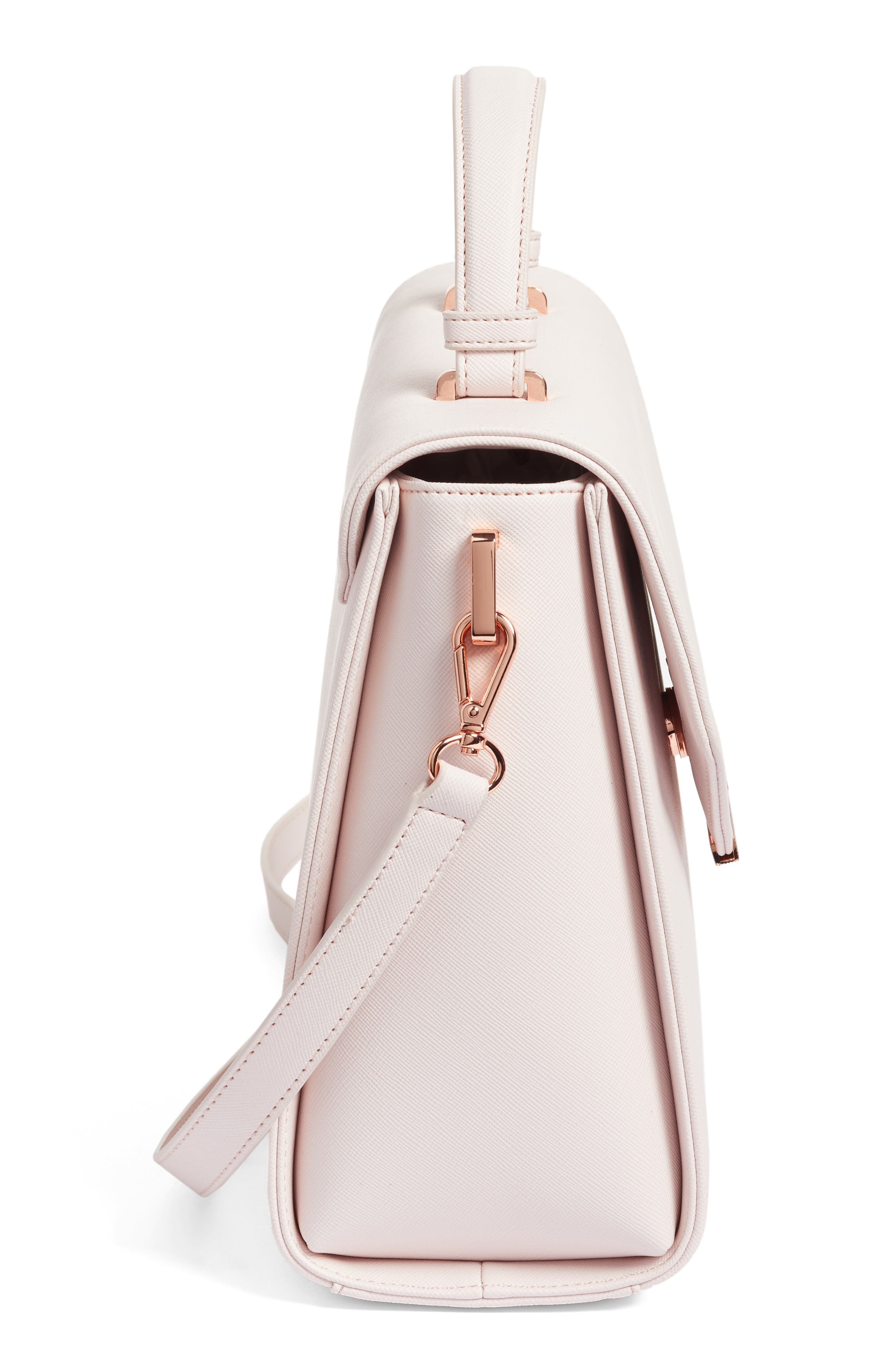 Ted Baker London Large Dajana Faux Leather Top Handle Satchel, Alternate, color, 