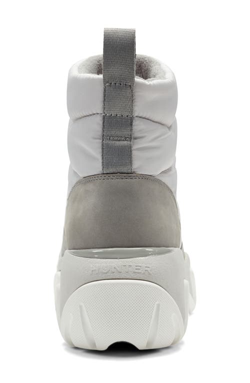 Hunter Debra Waterproof Snow Bootie In Gray