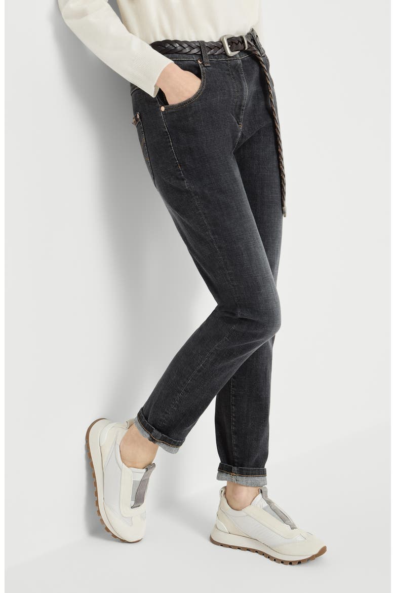 Slim trousers, Alternate, color, Dark Grey