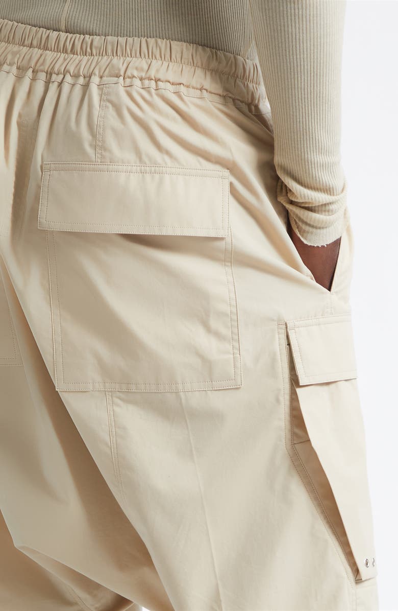 Rick Owens Temple Pods Drawstring Cargo Shorts, Alternate, color, Sand