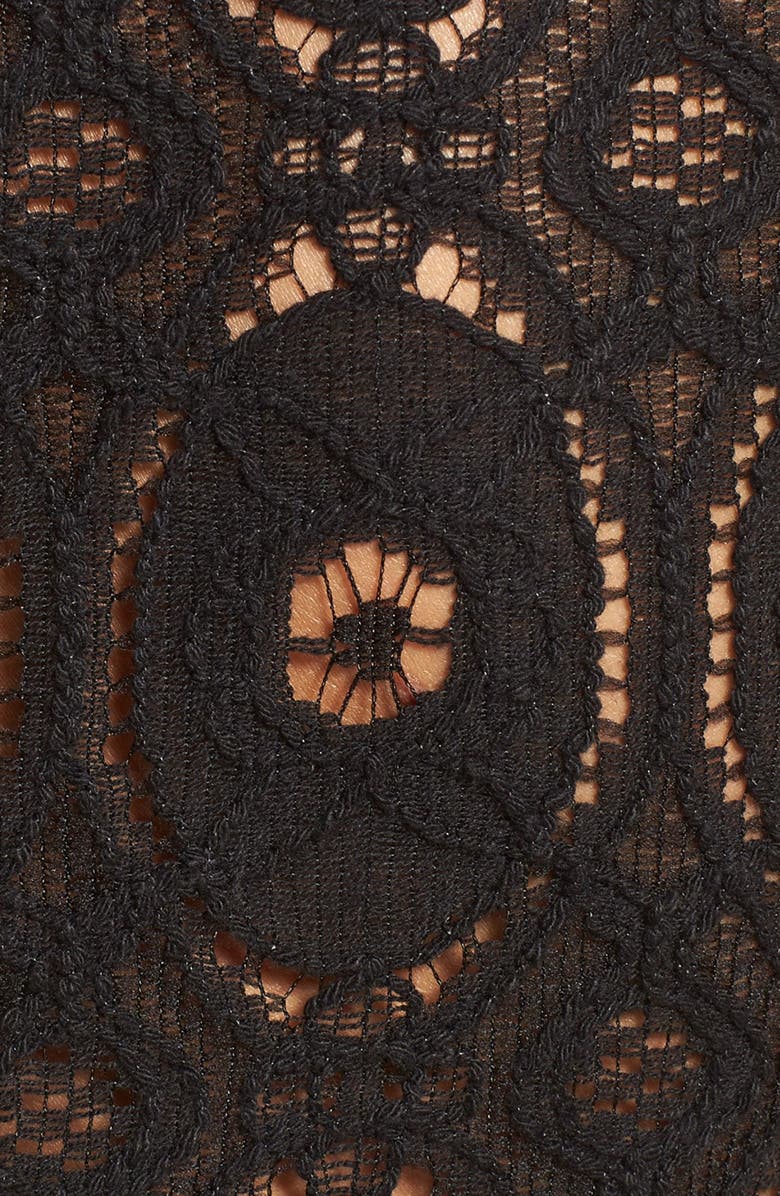 BB Dakota by Steve Madden BB Dakota Renley Lace Fit & Flare Minidress, Alternate, color,