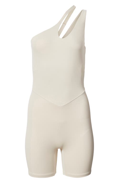 Bandier Asymmetric Tempo Romper In Pumice Stone