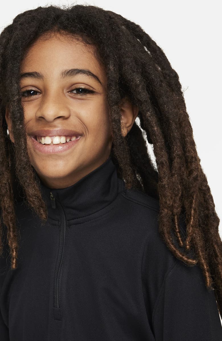 Nike Kids' DRI-Fit UV Quarter Zip Pullover, Alternate, color, Black