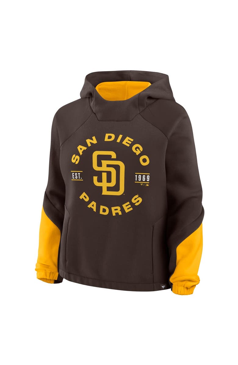 FANATICS Women's Fanatics Brown San Diego Padres Oversized Time to Win Pullover Hoodie, Alternate, color, Brown