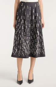 Cinq à Sept Selene Bead & Sequin Detail Skirt