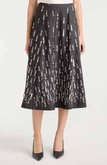 Cinq à Sept Selene Bead & Sequin Detail Skirt