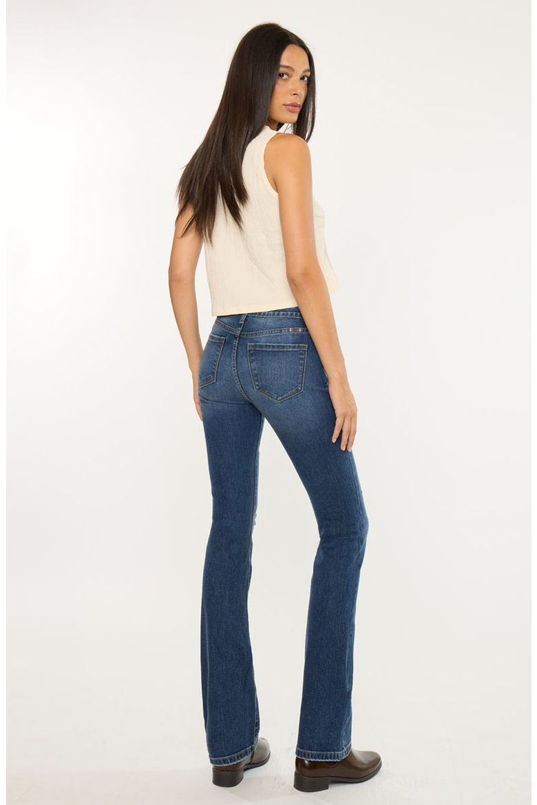 Brooklyn Essentials High Rise Skinny Bootcut Jeans, Alternate, color, Dark Wash